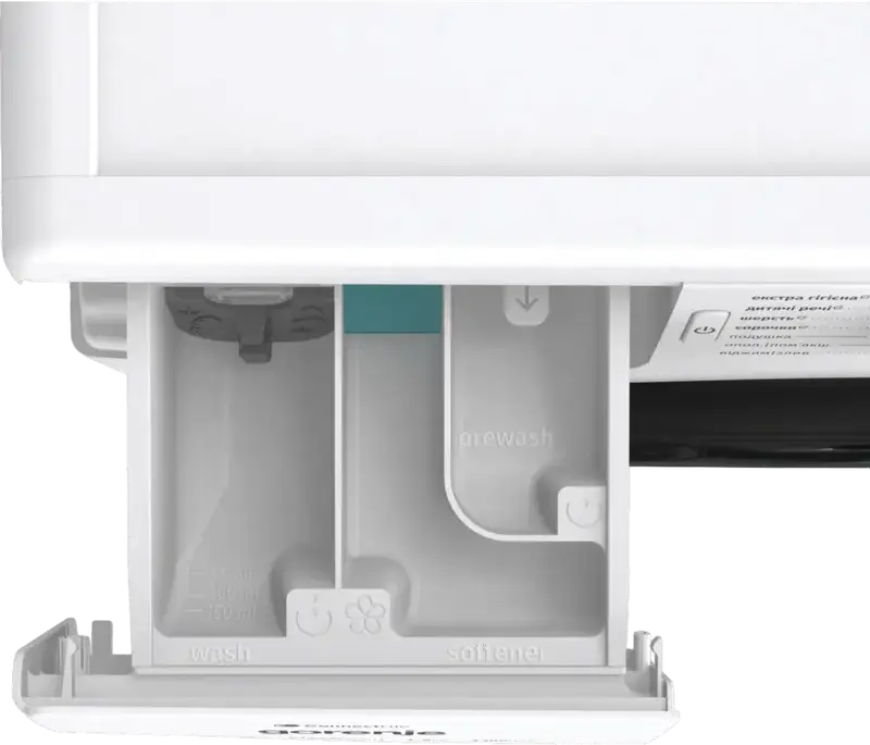 Gorenje WPNEI84A1SWIFI Front-Loading Washing Machine, 8kg, Inverter PowerDrive Motor, WaveActive Drum, SteamTech, ConnectLife Wi-Fi, 1400 rpm, White