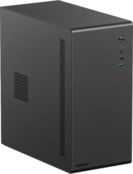 Carcasă PC Sohoo 6519BK, Micro-ATX, ATX,
