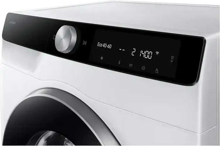 Masina de spalat rufe cu incarcare frontala Samsung WW90DG6G94LKUA Seria 6000, 9kg, Clasa Energetica A, 1400 rpm, AI Ecobubble, Auto Dispense, Hygiene Steam, Alb/Negru