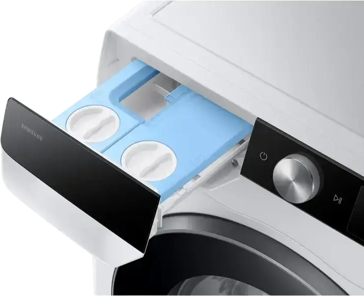 Masina de spalat rufe cu incarcare frontala Samsung WW90DG6G94LKUA Seria 6000, 9kg, Clasa Energetica A, 1400 rpm, AI Ecobubble, Auto Dispense, Hygiene Steam, Alb/Negru