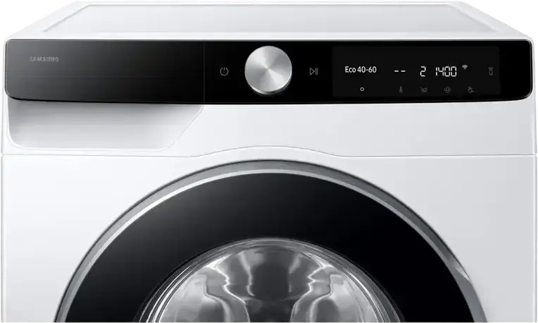 Masina de spalat rufe cu incarcare frontala Samsung WW90DG6G94LKUA Seria 6000, 9kg, Clasa Energetica A, 1400 rpm, AI Ecobubble, Auto Dispense, Hygiene Steam, Alb/Negru