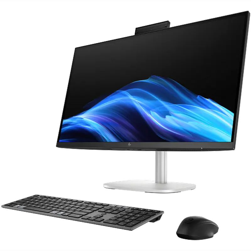 HP EliteStudio 8 All-in-One G1i PC 27" WQHD IPS, Intel Core Ultra 7 265, 24GB DDR5, 512GB SSD, Thunderbolt 4, Wi-Fi 802.11be, Aluminiu Argintiu
