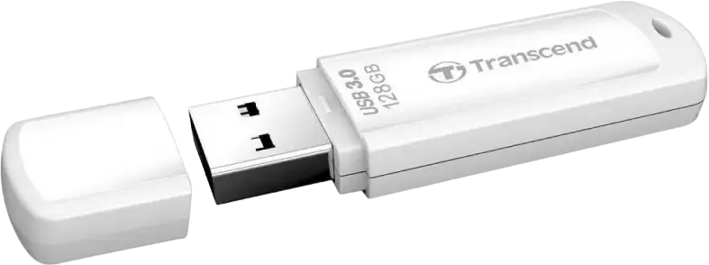Memorie USB Transcend JetFlash 730, 128GB, Alb