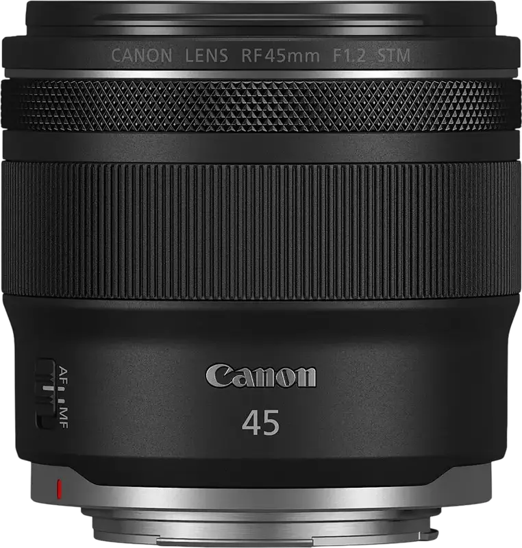 Canon RF 45mm f/1.2 STM Prime Lens for Canon RF Mount, f/1.2 Max Aperture, STM Stepping Motor, 67mm Filter, Control Ring, AF/MF Switch