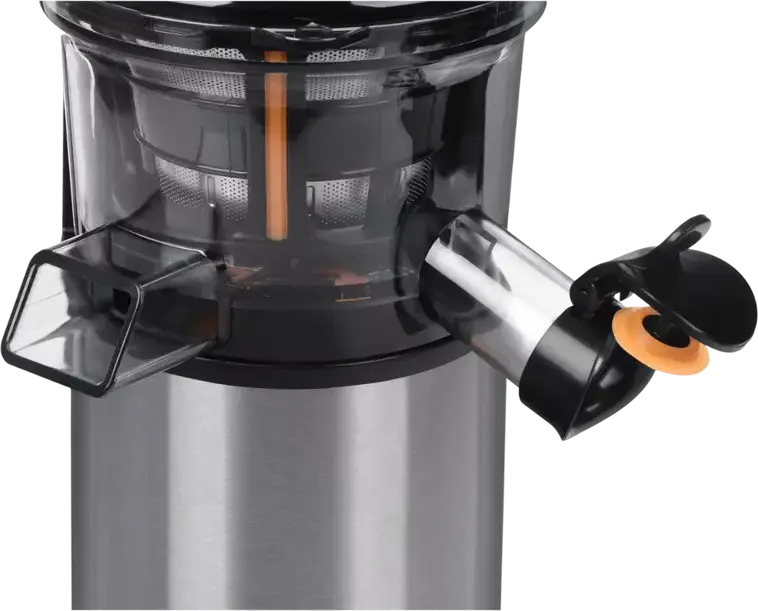 Ardesto JEG-1330S Slow Masticating Juicer, 200W, 90 rpm, Stainless Steel & Polycarbonate, 0.6L Containers, Reverse Function, Silver/Black