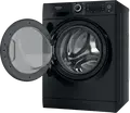 Masina de spalat si uscat Hotpoint-Ariston NDD 11725 BDA EE cu uscare, 11kg Spalat/7kg Uscat, Motor Inverter, Steam, Display LCD, Negru