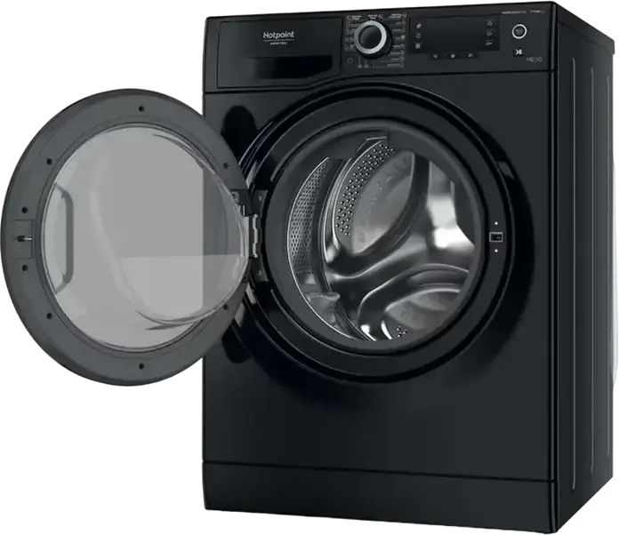 Masina de spalat si uscat Hotpoint-Ariston NDD 11725 BDA EE cu uscare, 11kg Spalat/7kg Uscat, Motor Inverter, Steam, Display LCD, Negru