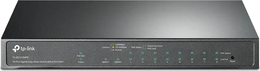 Comutator PoE TP-LINK TL-SG1210MPE, 8x IEEE 802.3af/at