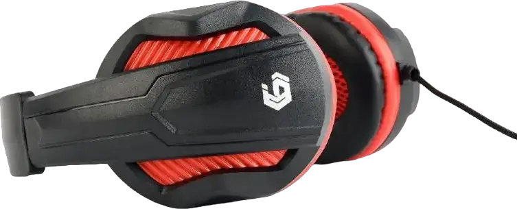 Gembird GHS-03 Gaming Headset, Over-Ear Semi-Open Dynamic 40mm Drivers, Omnidirectional Microphone, Volume Control, 2m Cable, Black/Red, for PC and Laptop
