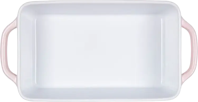 Resto 96122 Fornax Rectangular Ceramic Baking Tray, 2.9L Glazed Bakeware, 40x20.7x7.8 cm, Oven and Microwave Safe, Pink