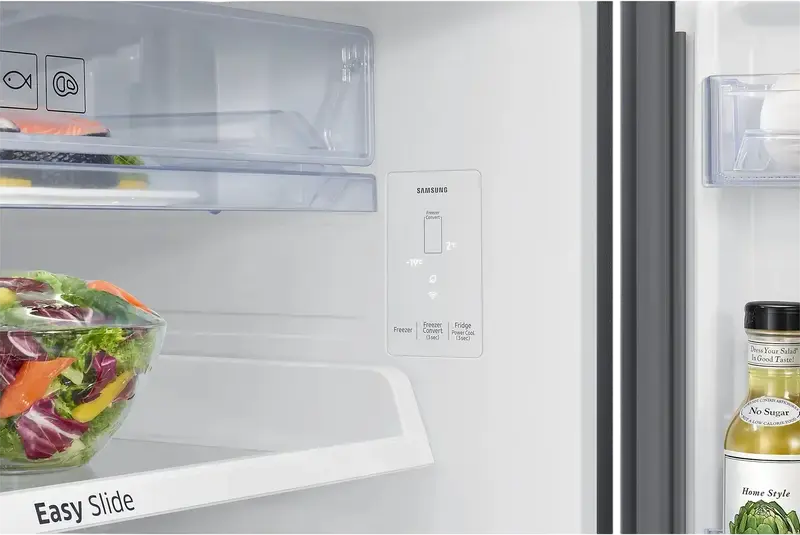 Frigider Samsung RT53DG7A14S9EO cu congelator sus, 530L, Twin Cooling Plus, No Frost, Digital Inverter, SmartThings AI Energy, Inox