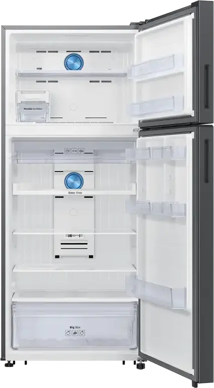 Frigider Samsung RT53DG7A14S9EO cu congelator sus, 530L, Twin Cooling Plus, No Frost, Digital Inverter, SmartThings AI Energy, Inox