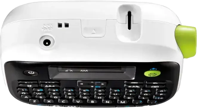 Epson LabelWorks LW-400 Thermal Transfer Label Printer, Monochrome 180 dpi, 6-18mm Tape Width, QWERTY Keyboard, Backlit LCD, Manual Cutter, White