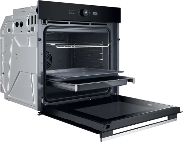 Cuptor Electric Încrustabil Whirlpool WOI5S8PM1SXA, 73L XXL, Clasa Energetică A+, 6th Sense, Steam+, AirFry, Curățare Pirolitică FlexiClean, Inox