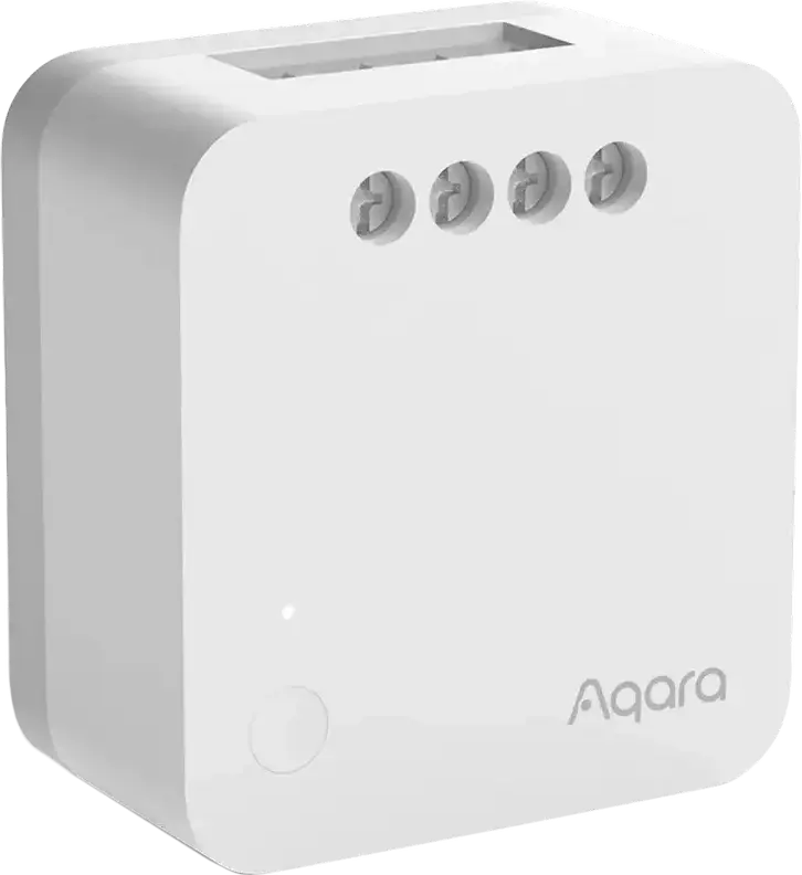 Aqara Single Switch Module T1 Zigbee 3.0 Smart Relay No Neutral Required, HomeKit Alexa Google Siri Compatible, Fire-retardant White, 42.9x40x21.4mm