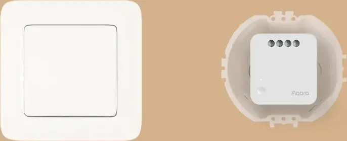 Aqara Single Switch Module T1 Zigbee 3.0 Smart Relay No Neutral Required, HomeKit Alexa Google Siri Compatible, Fire-retardant White, 42.9x40x21.4mm