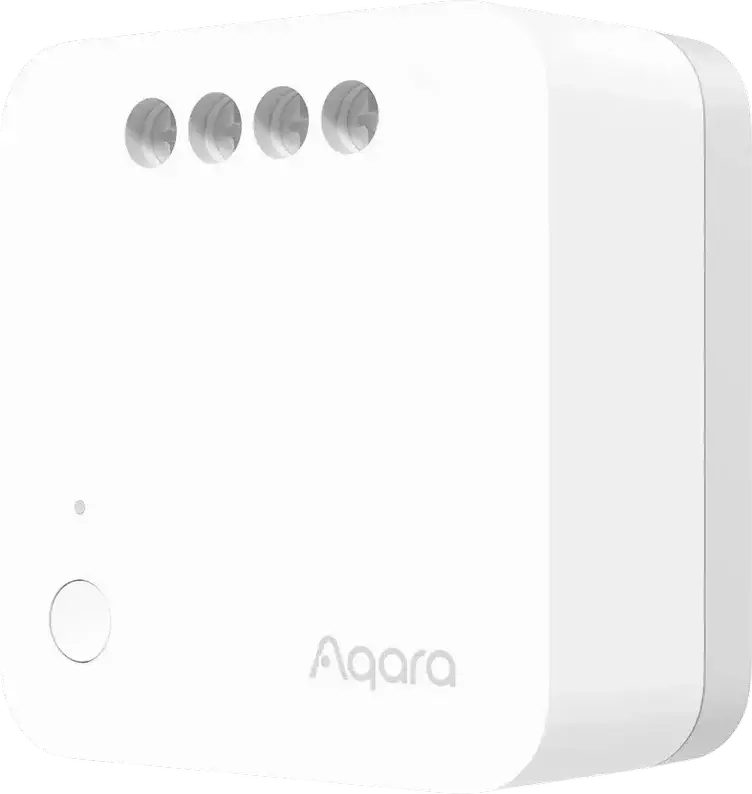 Aqara Single Switch Module T1 Zigbee 3.0 Smart Relay No Neutral Required, HomeKit Alexa Google Siri Compatible, Fire-retardant White, 42.9x40x21.4mm