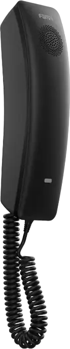 Fanvil H2U Compact IP Phone, 2 SIP Lines, 10 Speed Dial Keys, HD Audio, PoE, Desktop/Wall Mount, Black - Without Power Supply