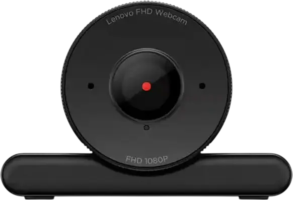 Веб-камера Lenovo FHD 4XC1Q44952, 1080p 30fps, автофокус, двойные микрофоны с шумоподавлением, шторка приватности, USB Type-A, сертификация Microsoft Teams, черная