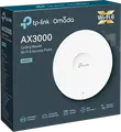 TP-Link EAP650 AX3000 Ceiling Mount WiFi 6 Access Point, Dual-Band 2976 Mbps, 160 MHz, Gigabit PoE+, Omada SDN, MU-MIMO, WPA3, White