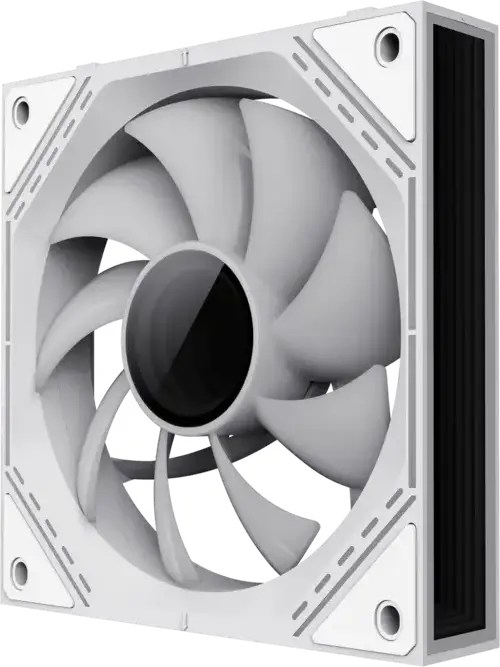 Kit Ventilator Geamana Gamemax FN12A-S3I ARGB, Alb, 120mm PWM cu Rulment Hidraulic, 800-1600 RPM, 49.54 CFM, Infinity Mirror, 3 bucati, Compatibil Aura Sync