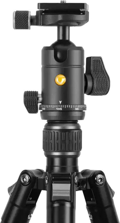 Trepied Aluminiu Vanguard VESTA GO 264AB cu Cap Sferic VEO BH-60, Capacitate Sarcină 10kg, Înălțime Maxima 161.5cm, Platformă Rapidă QS-74 Arca, Negru