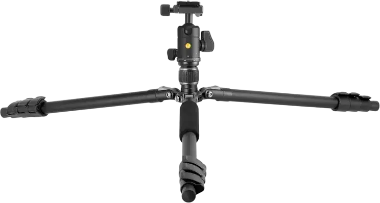 Trepied Aluminiu Vanguard VESTA GO 264AB cu Cap Sferic VEO BH-60, Capacitate Sarcină 10kg, Înălțime Maxima 161.5cm, Platformă Rapidă QS-74 Arca, Negru