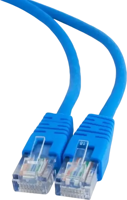 Cablu Patch Cord Cablexpert PP12 CAT5e UTP 1.5m RJ45 cu Contacte Aurite 100 MHz Albastru
