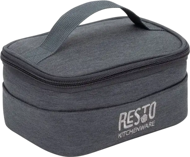 RESTO 5501 FELIS Cooler Bag, 1.7L Insulated Thermal Bag, Water-Resistant Polyester with PEVA Lining, Grey, 17x8x12 cm