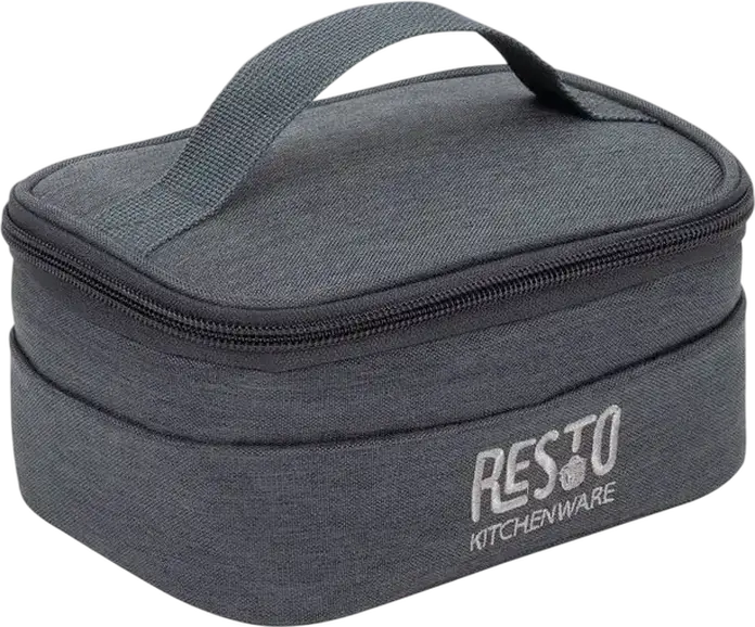 RESTO 5501 FELIS Cooler Bag, 1.7L Insulated Thermal Bag, Water-Resistant Polyester with PEVA Lining, Grey, 17x8x12 cm