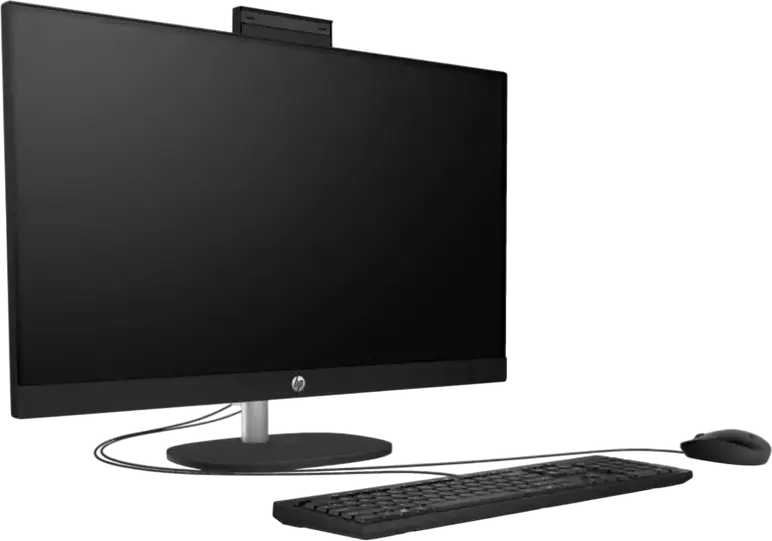 PC All-in-One HP 27-cr1005ci, 27 inch Full HD IPS, Intel Core Ultra 7 155U, 16GB DDR5, 512GB NVMe SSD, Wi-Fi 6, Cameră FHD IR, FreeDOS, Jet Black