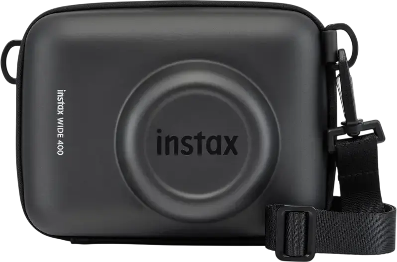 Aparat Foto Instant Fujifilm Instax Wide 400, Jet Black, Format Larg 62mm x 99mm, Obiectiv Retractabil, Expunere Automată, Bliț Integrat