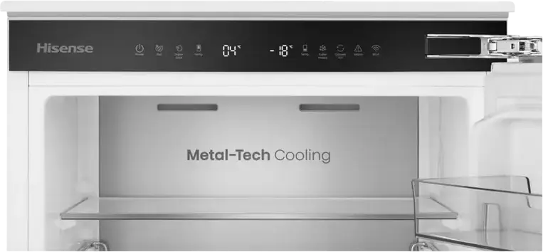 Frigider Congelator Incorporabil Hisense RB3B250SAWE, Total No Frost, Compresor Inverter, Capacitate 252L, Wi-Fi ConnectLife, Alb