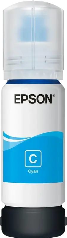 Epson 106 EcoTank Pigment Ink Bottle, 70ml, 5000 Page Yield, for Epson L7160 L7180 Printers, Cyan