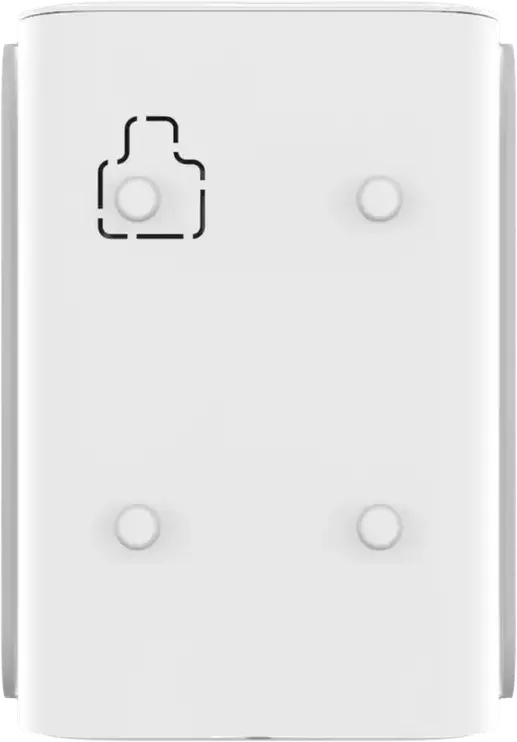 Senzor de mișcare exterior Ajax DualCurtain Outdoor, Detector de perete wireless, IP54, Raza 15m per side, Imunitate animale 80cm, Anti-masking, Alb