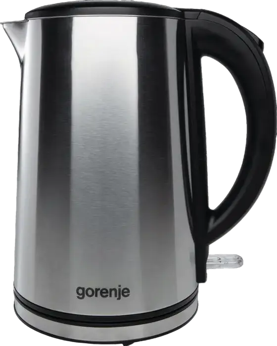 Gorenje K15DWS Electric Kettle, 1.5L, 2200W, Double Wall Stainless Steel, Boil-Dry Protection, 360° Base, Anti-Drip Lid, Silicone-Free Interior