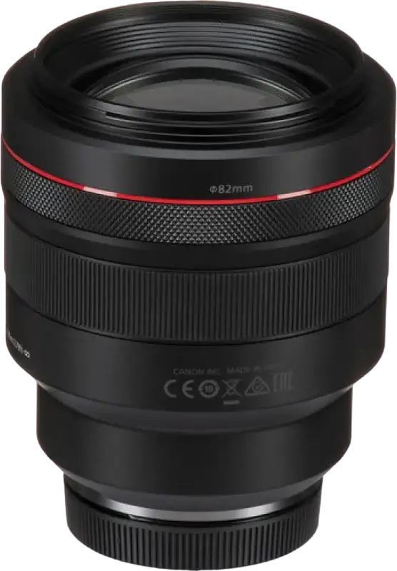 Obiectiv Canon RF 85mm f/1.2L USM Prime pentru Full Frame, Apertură Maximă f/1.2, Autofocalizare USM, Rezistent la Praf și Apă, cu Parasol ET-89 și Capac E-82 II