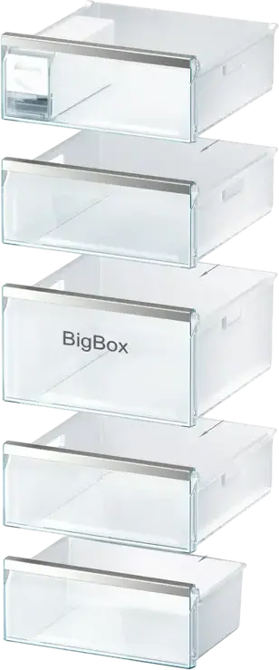 Congelator Vertical Bosch Serie 6 GSN51AWDV, No Frost, Capacitate Neta 290L, Clasa Energetică D, Alb, Display LED, SuperFreezing, 161x70x78 cm