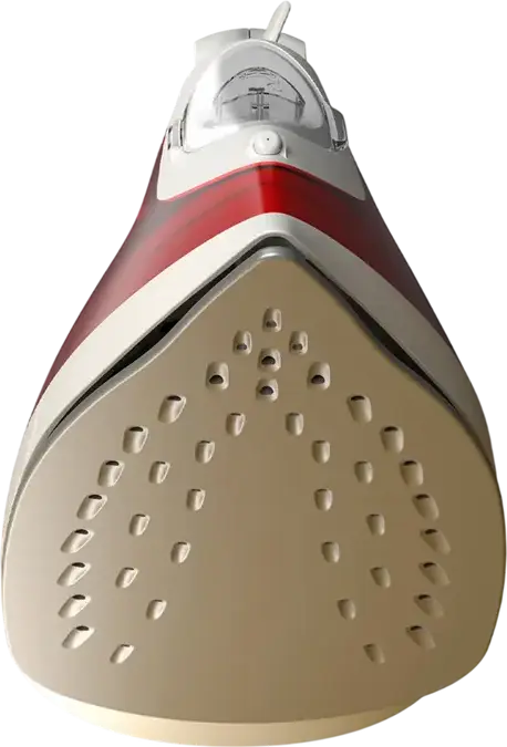 Philips DST2010/40 2000 Series Steam Iron, 2000W, Non-Stick Soleplate, 25g/min Continuous Steam, 100g Steam Boost, Smart Calc-Clean, Red