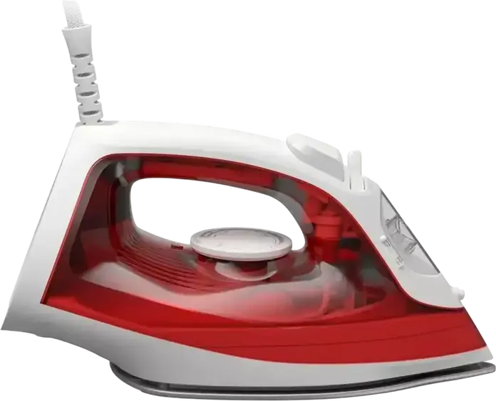 Philips DST2010/40 2000 Series Steam Iron, 2000W, Non-Stick Soleplate, 25g/min Continuous Steam, 100g Steam Boost, Smart Calc-Clean, Red