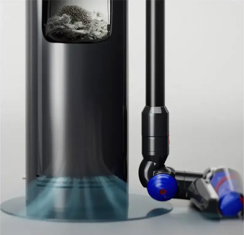 Dyson V10 Konical Cordless Stick Vacuum Cleaner, 33.9 kPa Suction, HEPA Filter, All Floor Cones Anti-Tangle Head, Auto-Empty Dock, 60 min Runtime