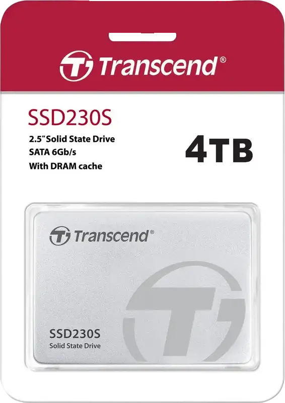 SSD Intern Transcend SSD230S 4TB 2.5" SATA III 6Gb/s, 3D NAND, Viteza Citire 560MB/s, Scriere 520MB/s, Cache DDR3 DRAM, TS4TSSD230S