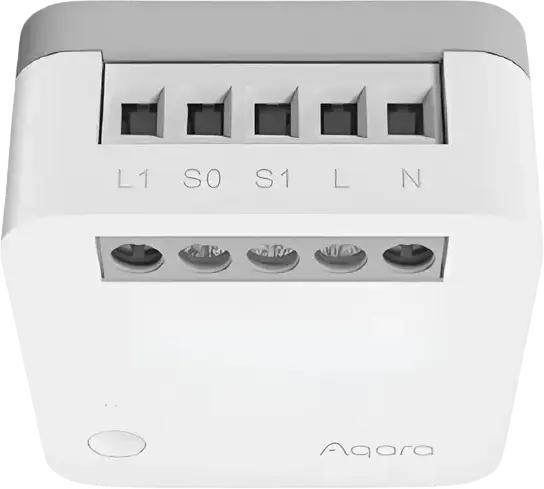 Modul Întrerupător Simplu Aqara T1 SSM-U01 cu Neutru, Relai Inteligent Zigbee 3.0, Monitorizare Consum Energie, Control Vocal Siri și Alice, Alb