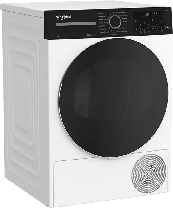 Uscător rufe Whirlpool WP C9 WBS EE cu pompă de căldură, capacitate 9 kg, clasa energetică C, Steam Refresh, HomeWhiz, IronTouch, program Rapid 30', LED