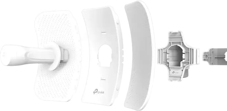 TP-Link CPE605 Outdoor CPE Access Point, 5GHz 150Mbps, 23dBi High-Gain Directional Antenna, IP65 Weatherproof, Pharos MAXtream TDMA, White