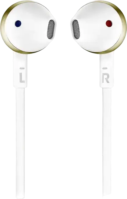 Беспроводные наушники JBL Tune 205BT с шейным ободом, динамические драйверы 12.5 мм, Bluetooth 4.1, до 6 часов работы, встроенный микрофон, золотистый