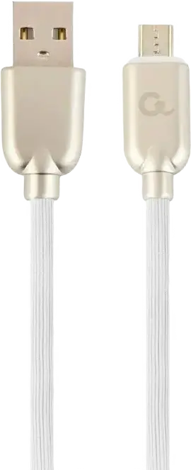 Cablu încărcare și sincronizare Cablexpert CC-USB2R-AMmBM-1M-W, USB Type-A/micro-USB, 1m, Alb