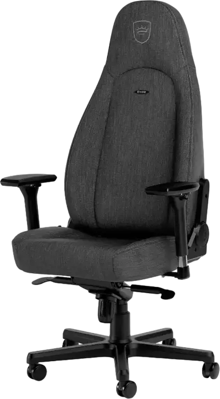 Scaun Gaming noblechairs ICON TX, Material Respirabil, Cotiere 4D, Spuma Turnată, Piston Clasa 4, Suport Max 150 kg, Antracit