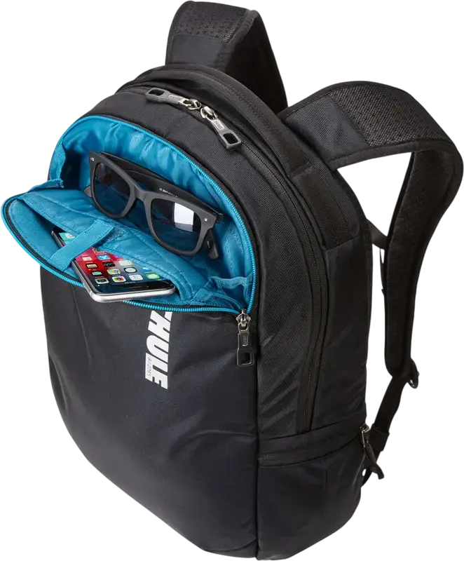 Rucsac Thule Subterra 23L pentru Laptop 15.6" PC sau 15" MacBook Pro, Protectie SafeEdge, PowerPocket, Nylon Rezistent la Apa, Negru