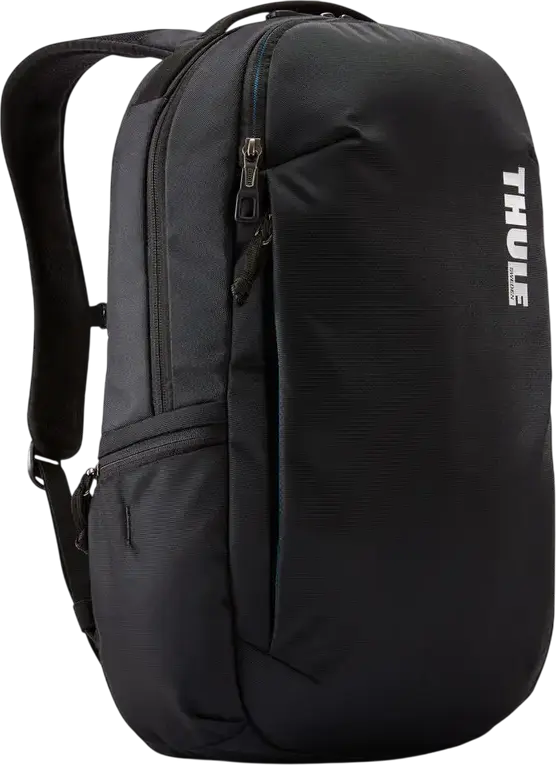 Rucsac Thule Subterra 23L pentru Laptop 15.6" PC sau 15" MacBook Pro, Protectie SafeEdge, PowerPocket, Nylon Rezistent la Apa, Negru